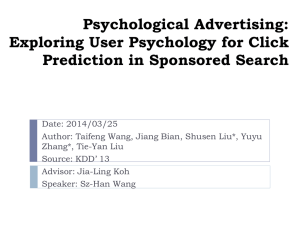 Psychological Advertising: Exploring User Psychology for Click