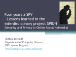 Four years a SPY - Lessons learned in the interdisciplinary project