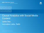 A Causal Analytics Framework to integrate Social Media Content
