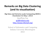 Remarks on Big Data Clustering (and its