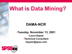 What is Data Mining? - DAMA