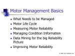 Motor Management Basics - Tango™ Information Reliability