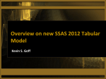 Overview on new SSAS 2012 Tabular Model