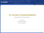 An Overview of Clustering Methods