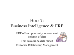 Chapter 8 Business Intelligence & ERP
