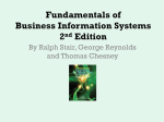 An Introduction to Information Systems