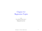 Chapter 4 Regression Topics