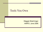 Tools You Own