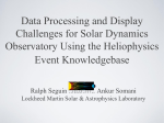 Data Processing and Display Challenges for Solar Dynamics