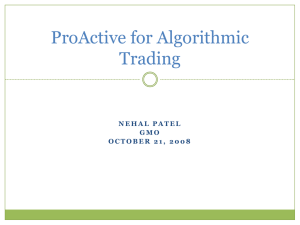 Algorithmic Trading at GMO