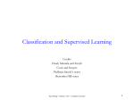 Classification and Supervised Learning