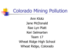 Colorado Mining Pollution