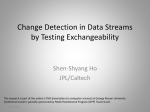 Change Detection in Data Streams by Testing Exchangeability