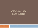 CSE5334 Data Mining - University of Texas at Arlington