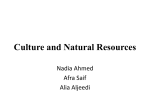 Culture and Natural Resources