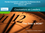 Counselors as Leaders