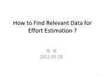 How to Find Relevant Data for Effort Estimation