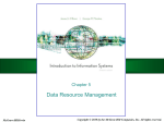 Data Resource Management - Pohang University of Science