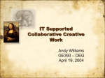 IT Supported Collaborative Creative Work