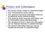 Table 5-1: Three Theories of Privacy