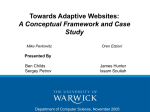 Towards Adaptive Websites: A Conceptual Framework and Case