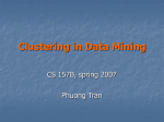 Clustering in Data Mining ( Phuong Tran)