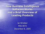 How Business Intelligence Software Works and a Brief Review of