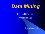 Data Mining by Yanhua