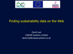 Finding sustainability data on the Web
