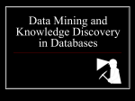 Data Mining and Knowledge Discovery in Databases