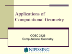 Applications of Computational Geometry (presentation by Dr. Mark