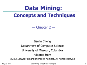 Data Preprocessing - University of Missouri