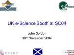 UK e-Science Booth at SC04 - National e