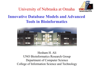 Innovative Database Models and Advanced Tools in Bioinformatics