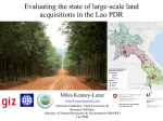 Evaluating the state of large-scale land acquisitions in the Lao PDR