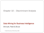 Chapter 10 – Discriminant Analysis