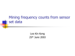 Mining frequency counts from sensor set data