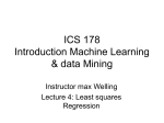 ICS 178 Introduction Machine Learning & data Mining