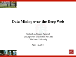 Data Mining over the Deep Web - Computer Science and Engineering