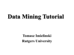 Tutorial on data mining