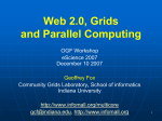 Web 2.0 - Community Grids Lab