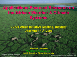 (UAI) PPT 12.19.06 - UCAR Africa Initiative