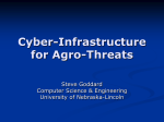 Cyber Infrastructure for Agro-Threats