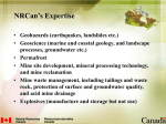 NRCan`s Expertise Geohazards (earthquakes, landslides etc.)