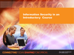 The Role of Security in an Introductory Course