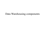 Data Warehousing components