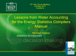 Lessons from Water Accounting for the Energy Statistics Compilers