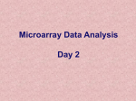 Microarray Data Analysis Day 2
