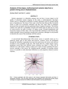 Analysis of time-lapse, multicomponent seismic data from a