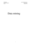 Data mining HKGABB0  Artificiell Intelligens